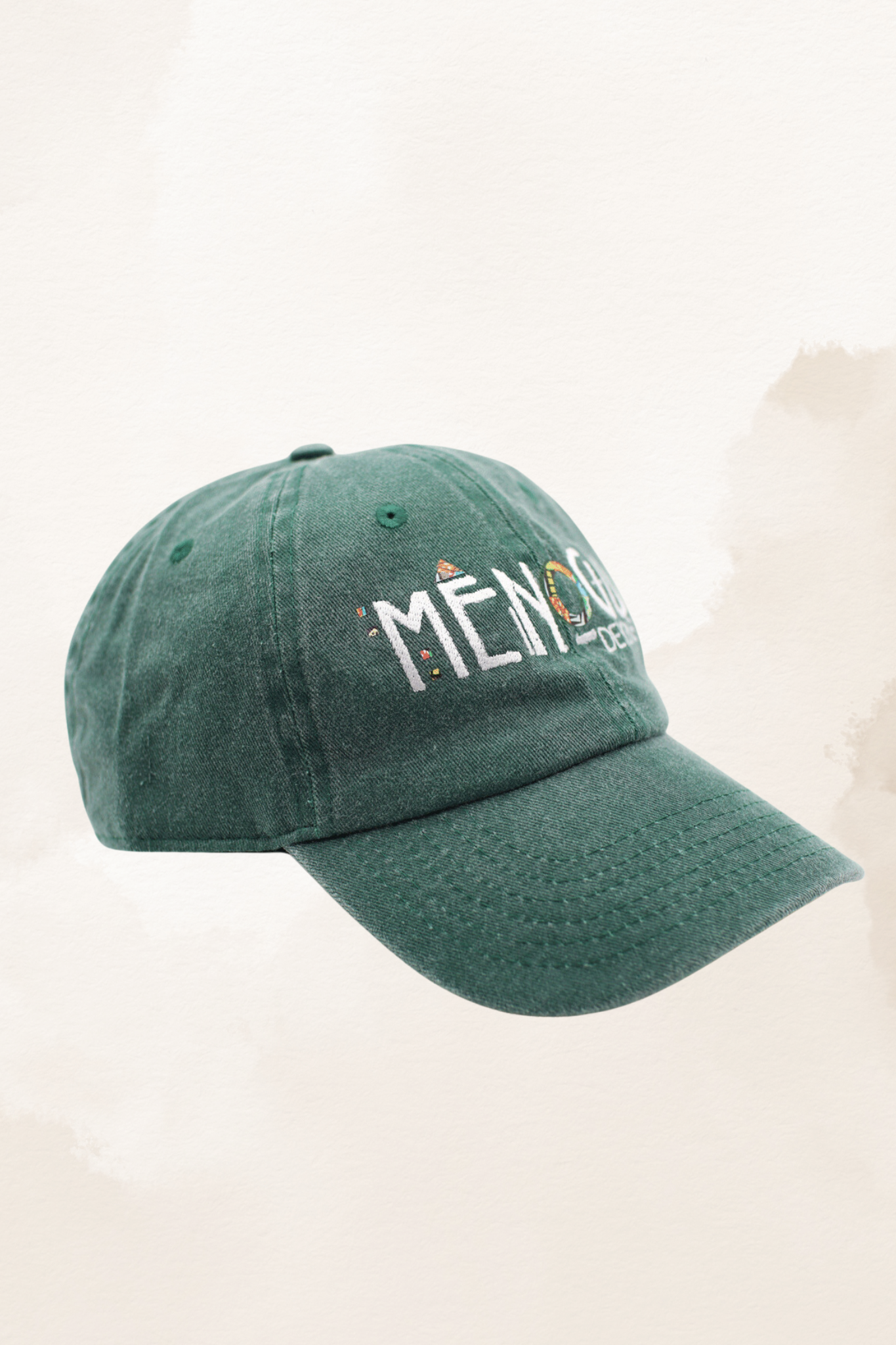 Menogu Dad Hat - Green Acid Wash